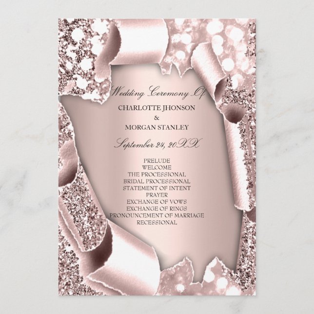 Royal Rose Blush Frame 3D  Program Formal (Front)