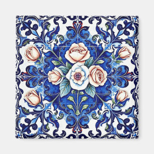 royal rose mosaic magnet