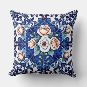 royal rose mosaic pillow