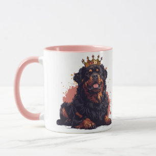 Royal Rottweiler Dog Queen Crown Mug