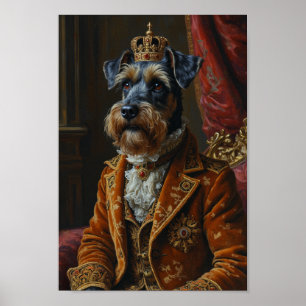 Royal Schnauzer Portrait Poster