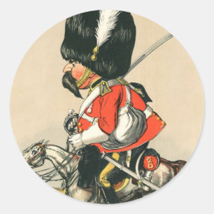 Royal Scots Greys Soldier Classic Round Sticker