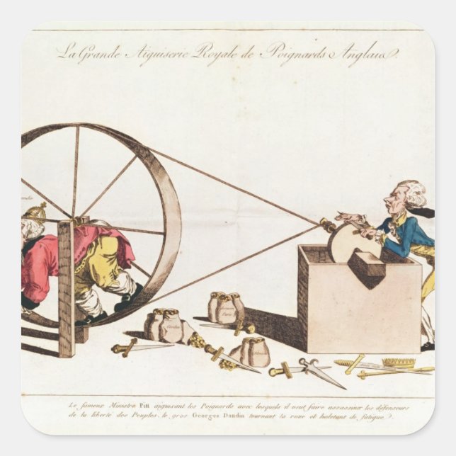 Royal Sharpening Service Square Sticker (Front)