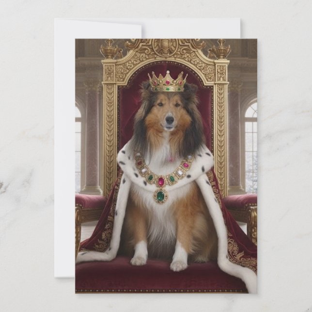 Royal Sheltie Invitation (Front)