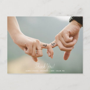 Royal Skull Thank Wedding Postcard