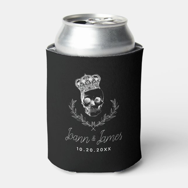Royal Skull Wedding Can Cooler (Can Front)