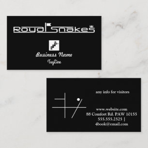 Royal Snakes BlackBusiness Card