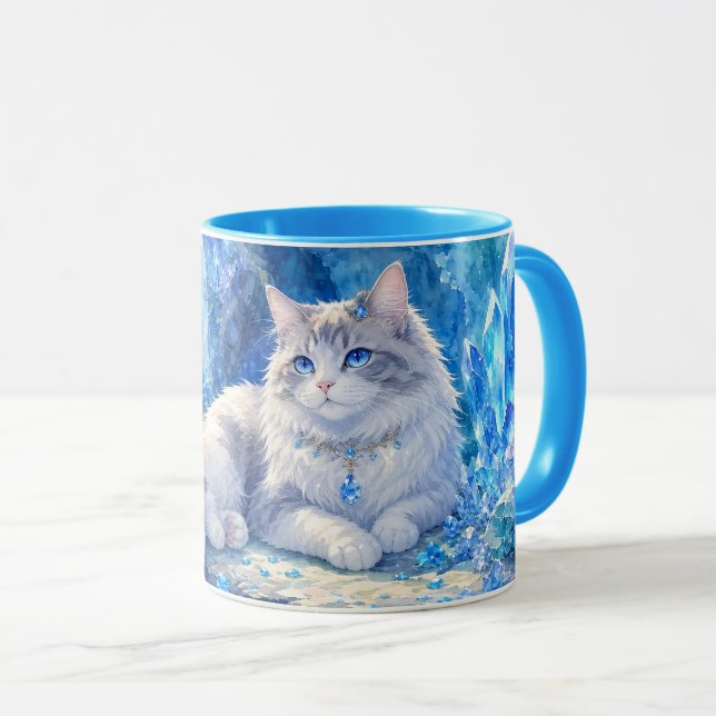 Royal Snow Cat Mug (Front Right)