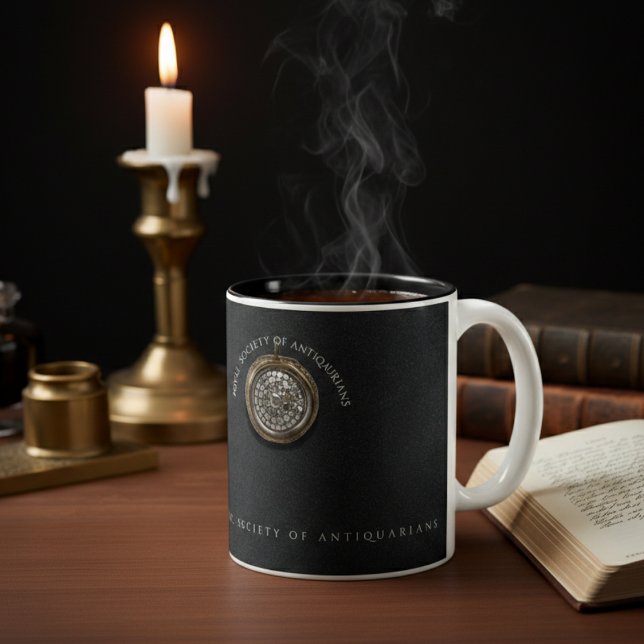 Royal Society Antiquarians | Black Obsidian Two-Tone Coffee Mug (Creator Uploaded)