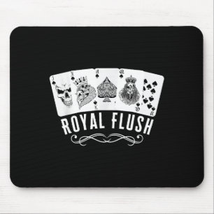Royal Spade Flush Skeleton King Queen Spades Ker G Mouse Pad