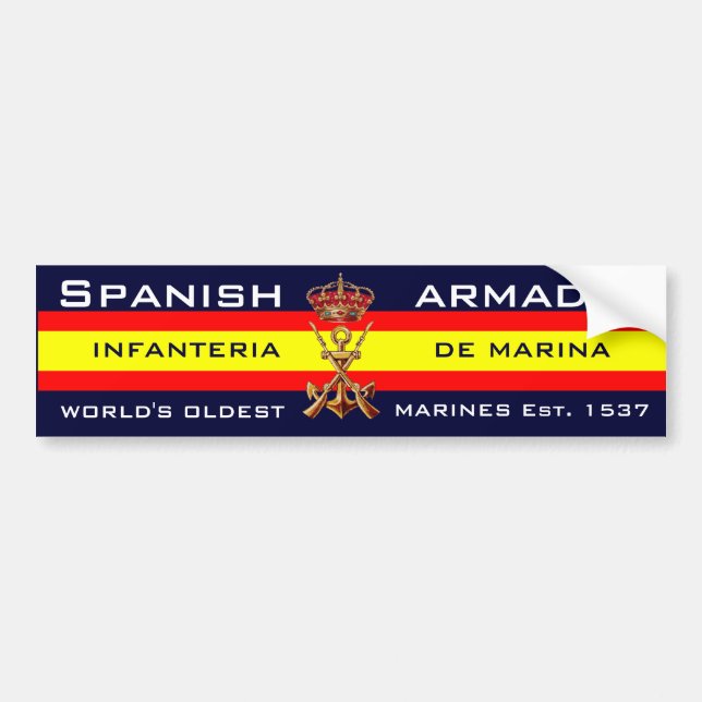 Royal Spanish Marines Bumper Sticker (Front)