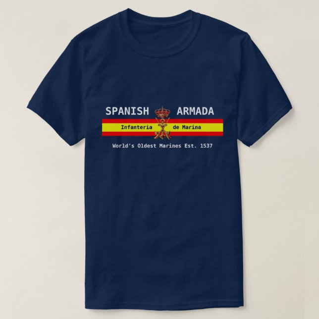 Royal Spanish Marines Motto T-Shirt (Design Front)