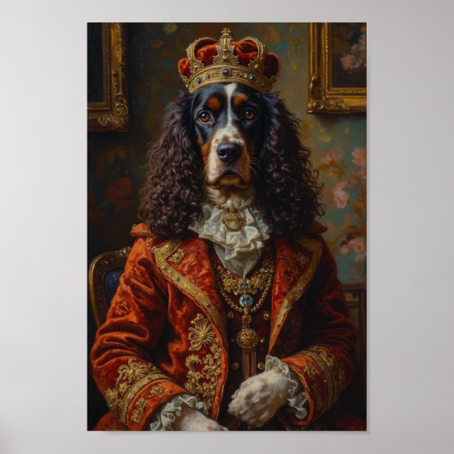 Royal Springer Spaniel Portrait Poster (Front)