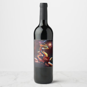 Royal star serpent of the universe. wine label