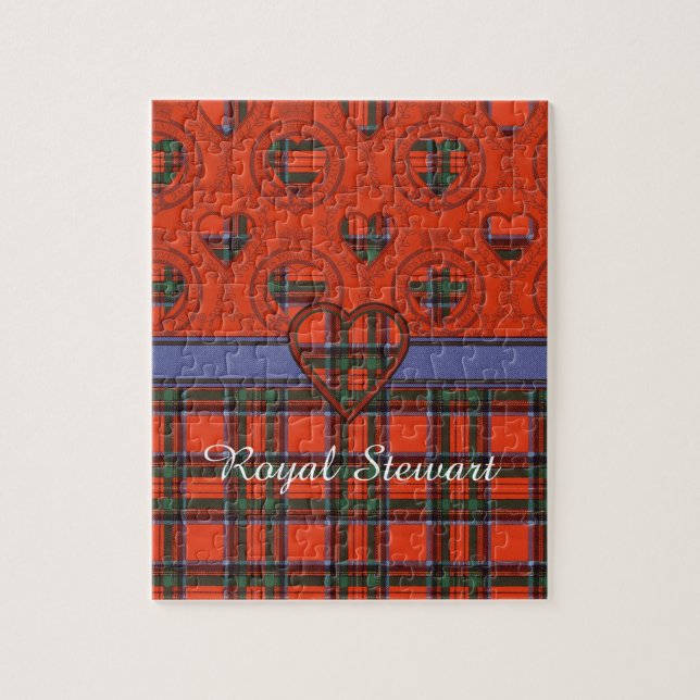 Royal Stewart clan Plaid Scottish tartan Jigsaw Puzzle (Vertical)