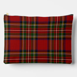 Royal Stewart Clan Tartan Plaid  Accessory Pouch