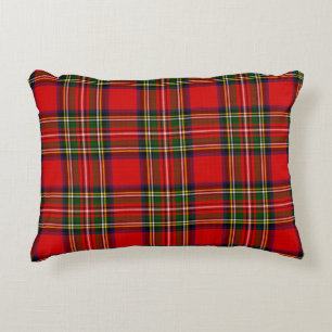 Royal Stewart Clan Tartan Plaid Decorative Cushion