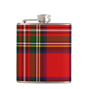 Royal Stewart Clan Tartan Plaid  Hip Flask