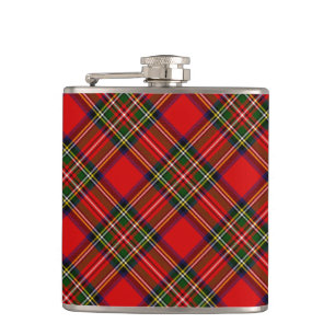 Royal Stewart Clan Tartan Plaid Hip Flask