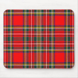 Royal Stewart Clan Tartan Plaid  Mouse Pad
