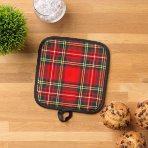Royal Stewart Clan Tartan Plaid Pot Holder