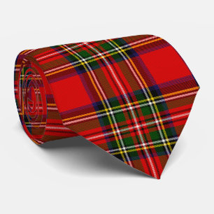 Royal Stewart Clan Tartan Plaid Tie