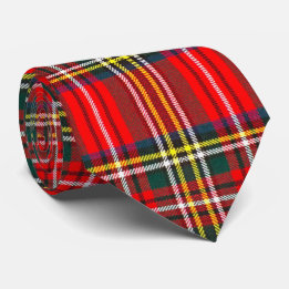 Royal Stewart Clan Tartan Plaid  Tie