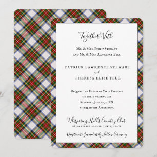 Royal Stewart Dress Clan Tartan Scottish Plaid Invitation
