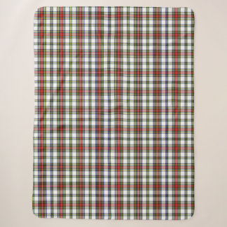 Royal Stewart Dress Plaid Sherpa Blanket