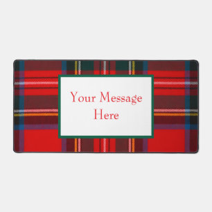 Royal Stewart Plaid CUSTOMIZE Desk Mat