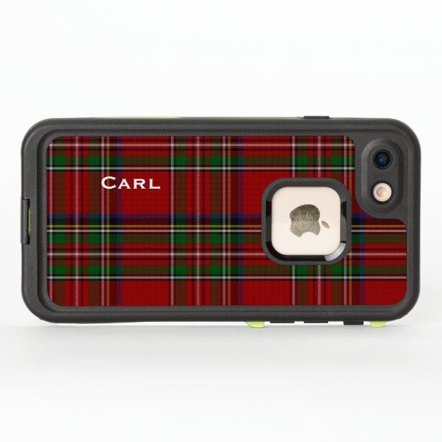 Royal Stewart Plaid LifeProof iPhone Case (Back Horizontal)