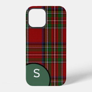 Royal Stewart Plaid Monogrammed  iPhone 12 Case