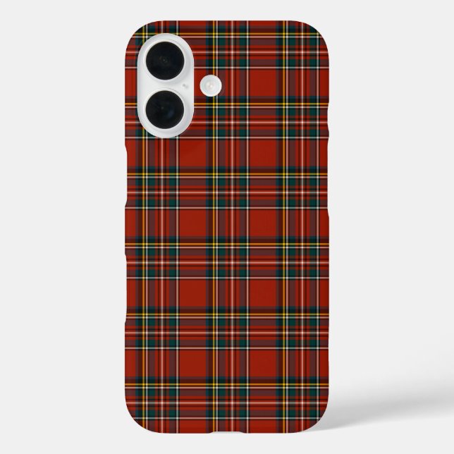 Royal Stewart Red and Blue Classic Tartan Case-Mate iPhone Case (Back)