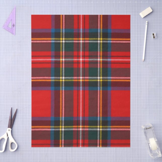 Royal Stewart Red Plaid Tissue Paper (Craft)