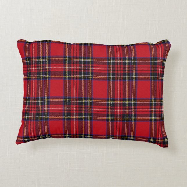 Royal Stewart Tartan Decorative Cushion (Back)