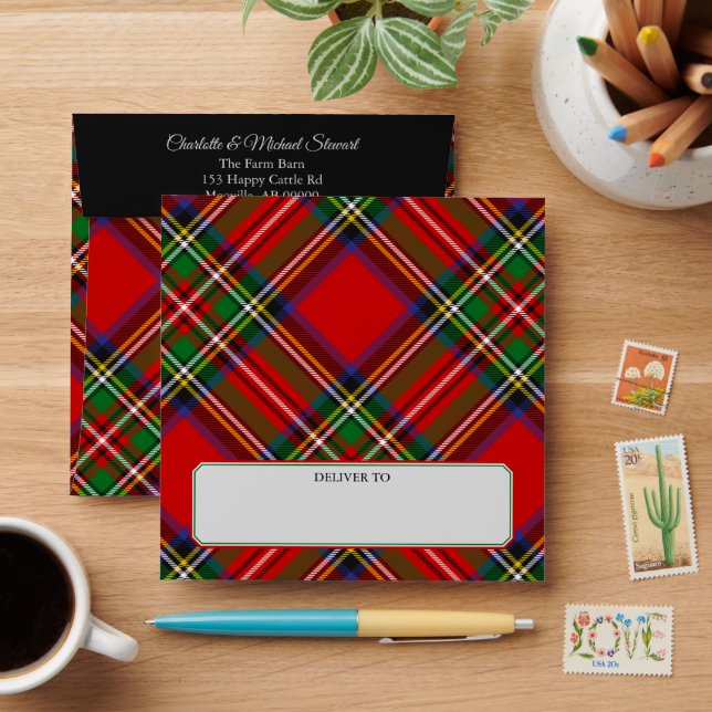 Royal Stewart Tartan Envelope (Desk)
