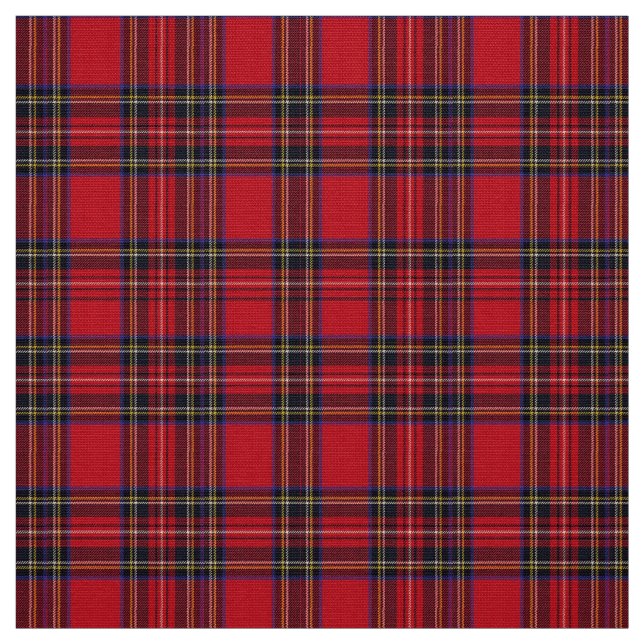 Royal Stewart Tartan Fabric (Swatch)