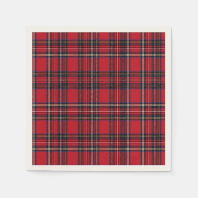 Royal Stewart Tartan Napkin (Front)