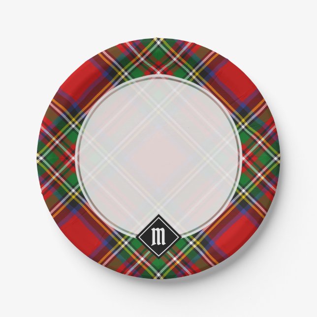 Royal Stewart Tartan Paper Plate (Front)