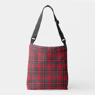 Royal Stewart Tartan Pattern Crossbody Bag