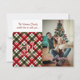 Royal Stewart Tartan Plaid Christmas Card