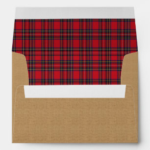 Royal Stewart Tartan Plaid Christmas holiday Envelope