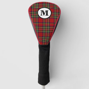 Royal Stewart Tartan Plaid Scottish Clan Monogram Golf Head Cover