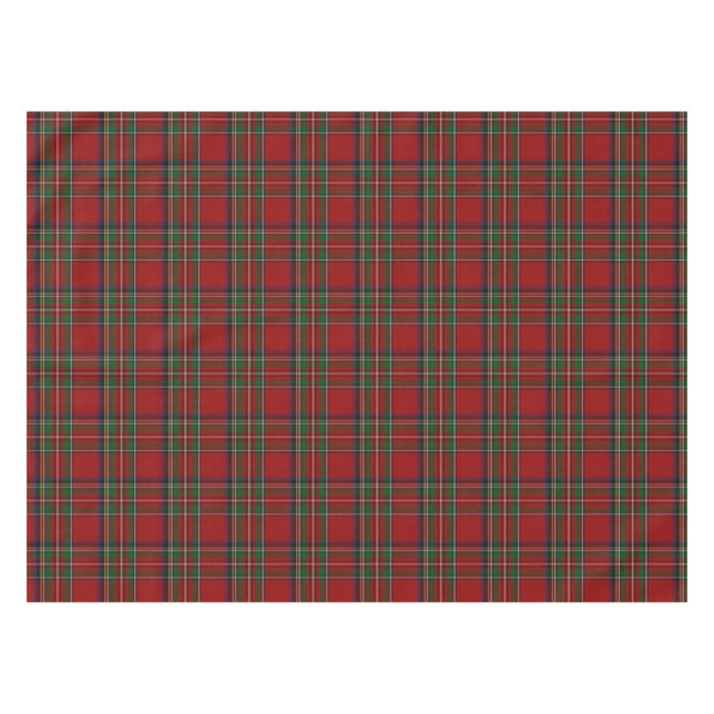 Royal Stewart Tartan Plaid Table Cloth (Front (Horizontal))