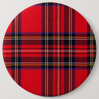 Royal Stewart tartan red black plaid 6 Cm Round Badge