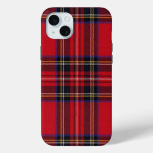 Royal Stewart tartan red black plaid iPhone 15 Mini Case