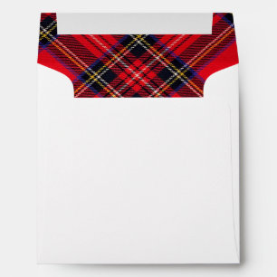 Royal Stewart tartan red black plaid Envelopes