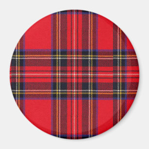 Royal Stewart tartan red black plaid Magnet