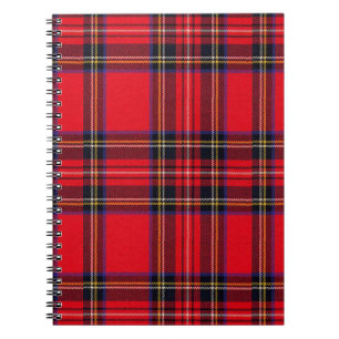 Royal Stewart tartan red black plaid Notebook