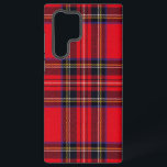 Royal Stewart tartan red black plaid Samsung Galaxy Case<br><div class="desc">Royal Stewart clan tartan red black plaid</div>